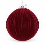 BOLA FORRADA TERCIOPELO VINOTINTO 20cm