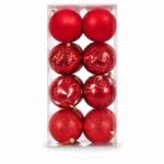 TARRO 16 BOLAS ROJAS SURTIDAS 10cm