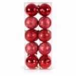 TARRO 20 BOLAS ROJAS SURTIDAS 8cm
