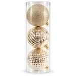 TARRO 3 BOLAS CHAMPAÑA SURTIDAS 15cm