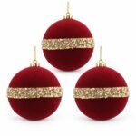 PACK X3 BOLA VINOTINTO VELVET FRANJA CANUTILLOS 15cm