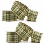 PACK X2 CINTA 6CMX9M ESCOCESA VERDE
