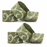 PACK X2 CINTA 6CMX9M FIG. GUIRNALDA B/D VERDE