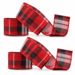 PACK X2 CINTA 6CMX9M ESCOCESA FRANJAS BLANCAS R/N