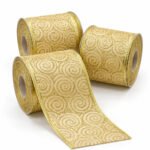 PACK X3 CINTA DORADO ESPIRALES DORADO ESC 9,1MTS*6,3CM