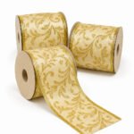 PACK X3 CINTA DORADO FIGURAS ARABESCO DORADO 9,1MTS*6,3CM