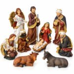 PESEBRE 10 FIGURAS 52CM POLIRESINA