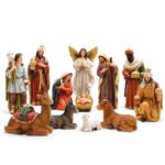 PESEBRE 12 PCS 13CM POLIRESINA