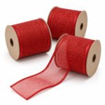 PACK X3 CINTA ROJA MALLA 6.3CMX10YD