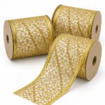 PACK X3 CINTA DORADA CRAQUELADA 6.3CMX10YD