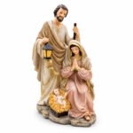 NATIVIDAD VESTIDO MARRON/DORADO FAROL CON LUZ 33,8cm