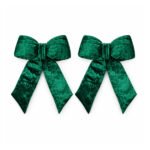 PACK X2 MOÑO TERCIOPELO VERDE 24x39cm